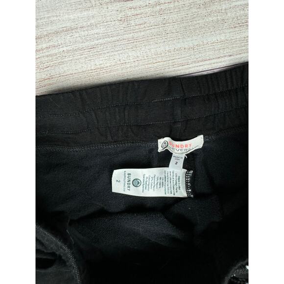 Sundry For Evereve Black Jogger Sweatpants - Picture 6 of 7
